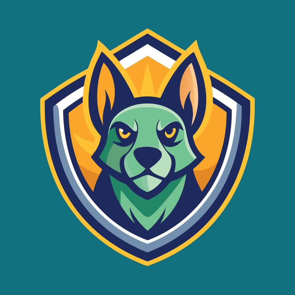 Pet Logo Illustration On solid background vector