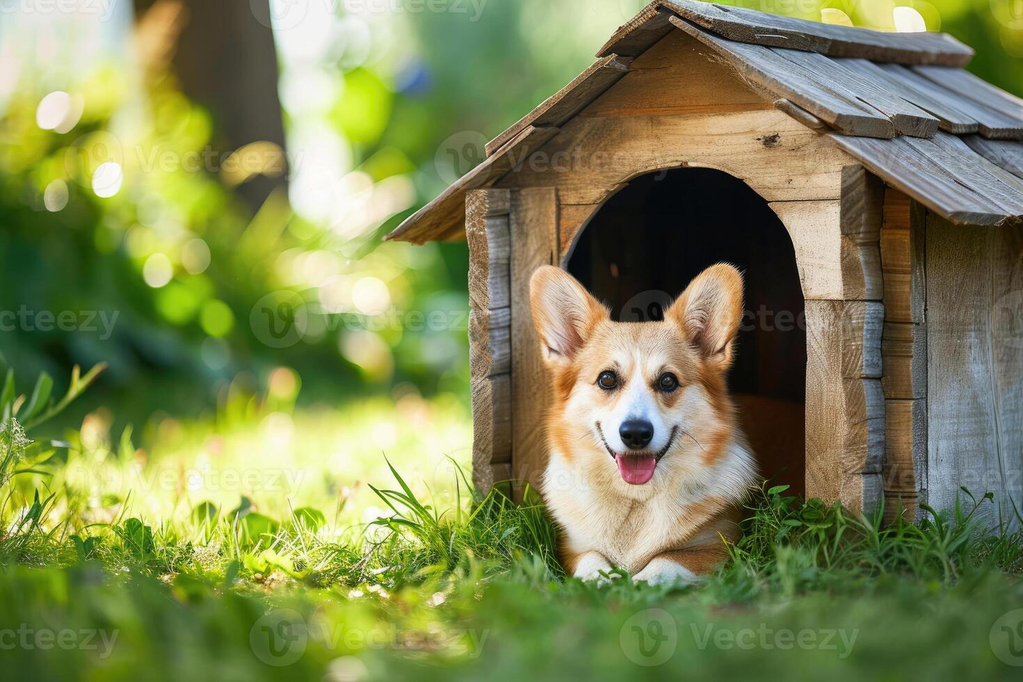 Dog House in the Yard photo