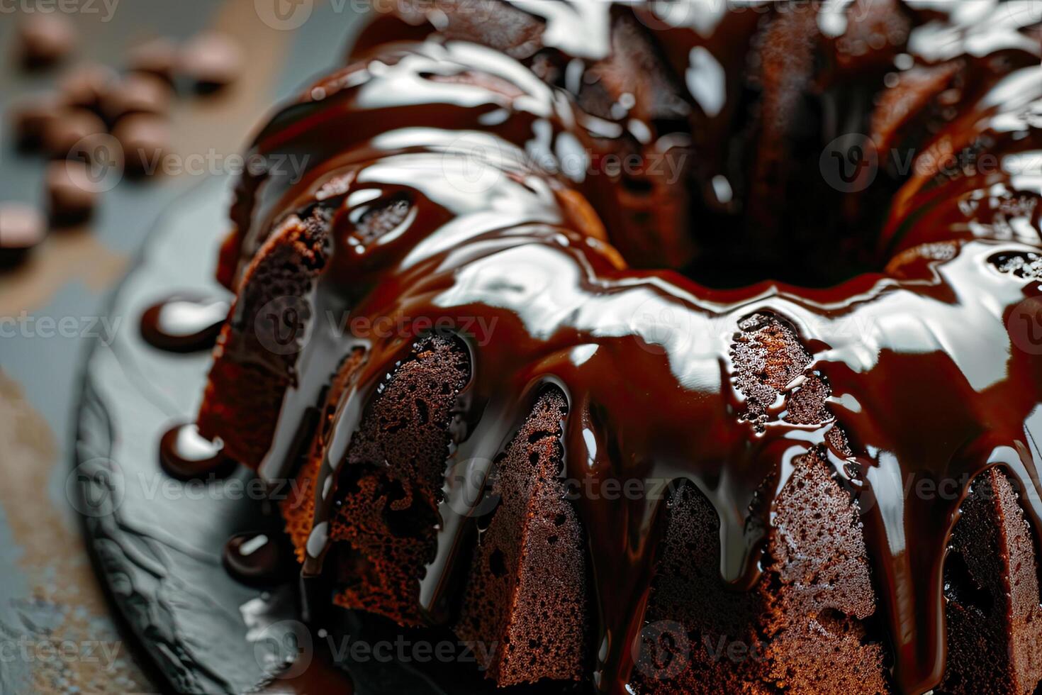 Bundt Cake with Chocolate photo