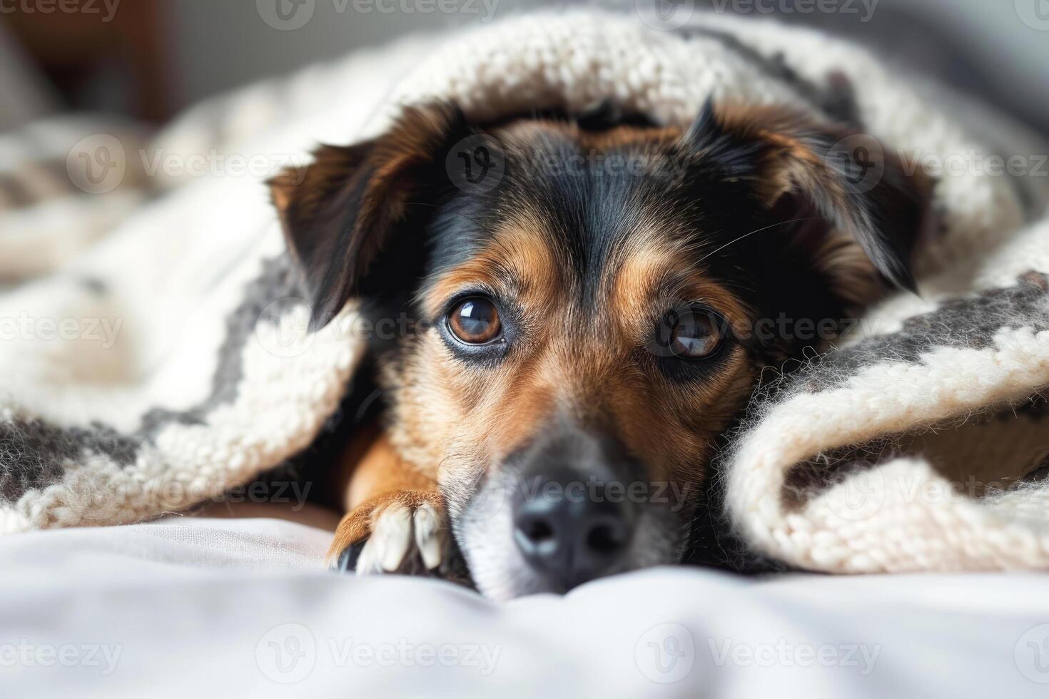 Scared Dog at Home photo