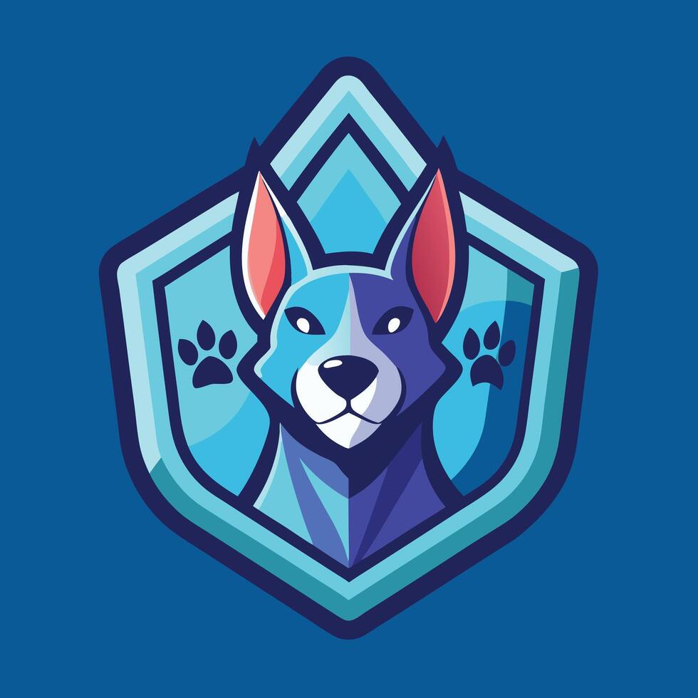 Pet Logo Illustration On solid background vector