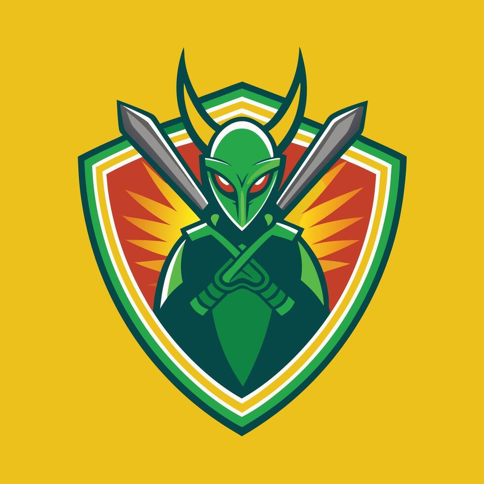 sports logo illustration isolated on solid background vector