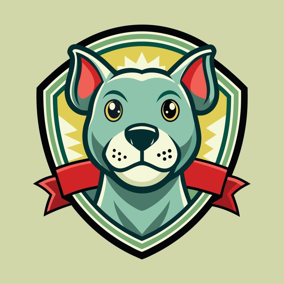 Pet Logo Illustration On solid background vector