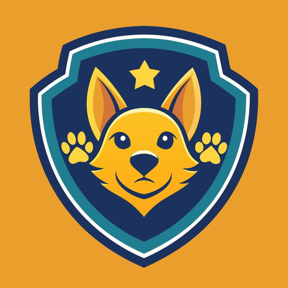 Pet Logo Illustration On solid background vector