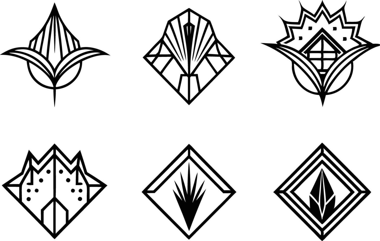set off minimal logo and icon illustration black and white vector