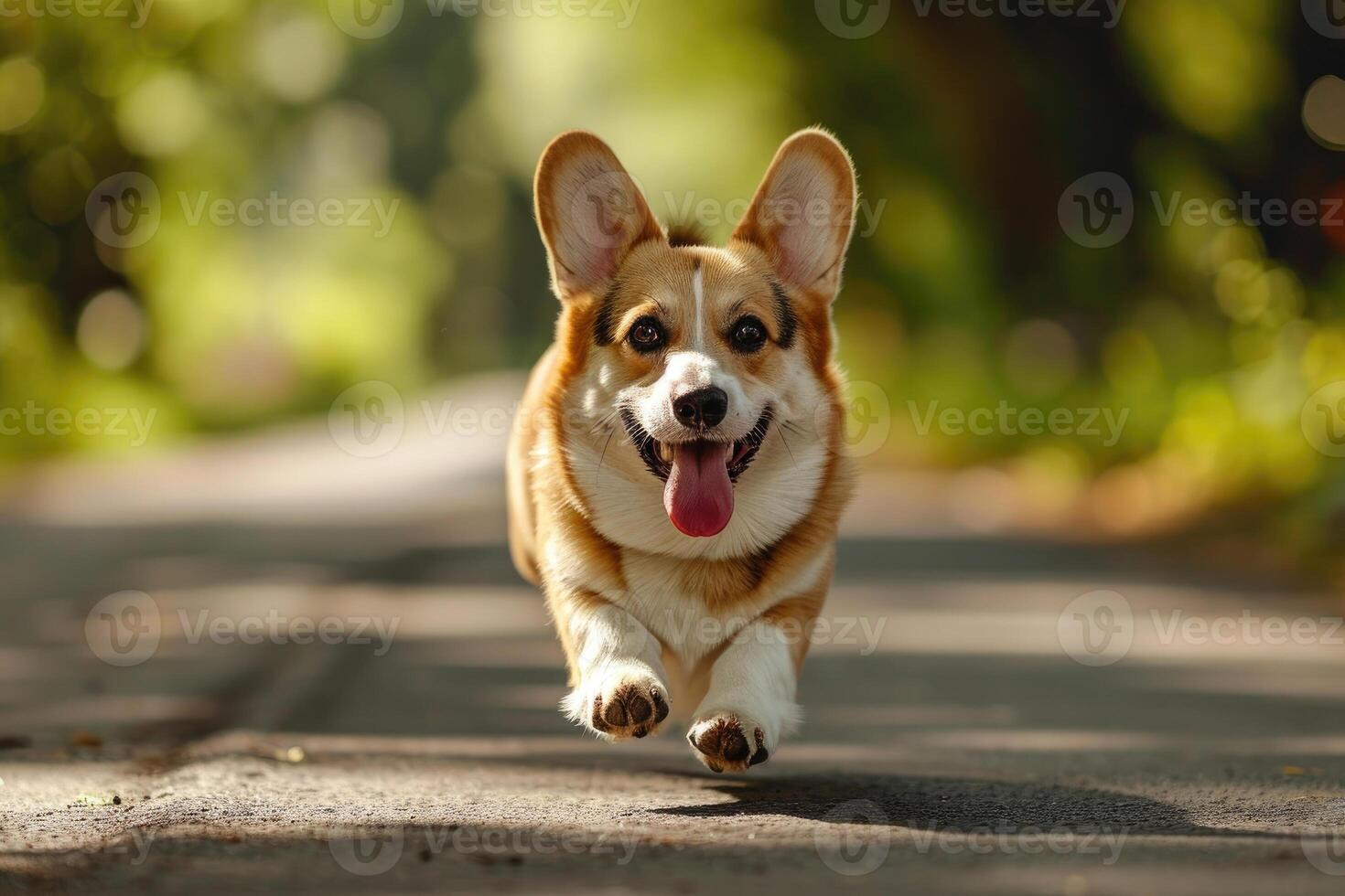 Happy Corgi Dog photo