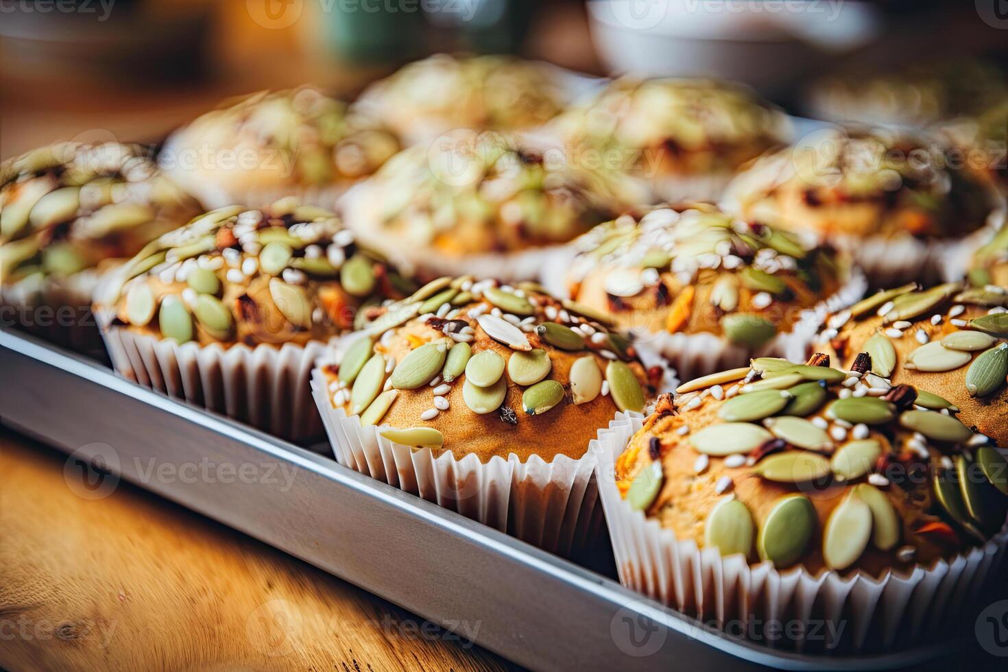 Healthy Muffins with Seeds photo