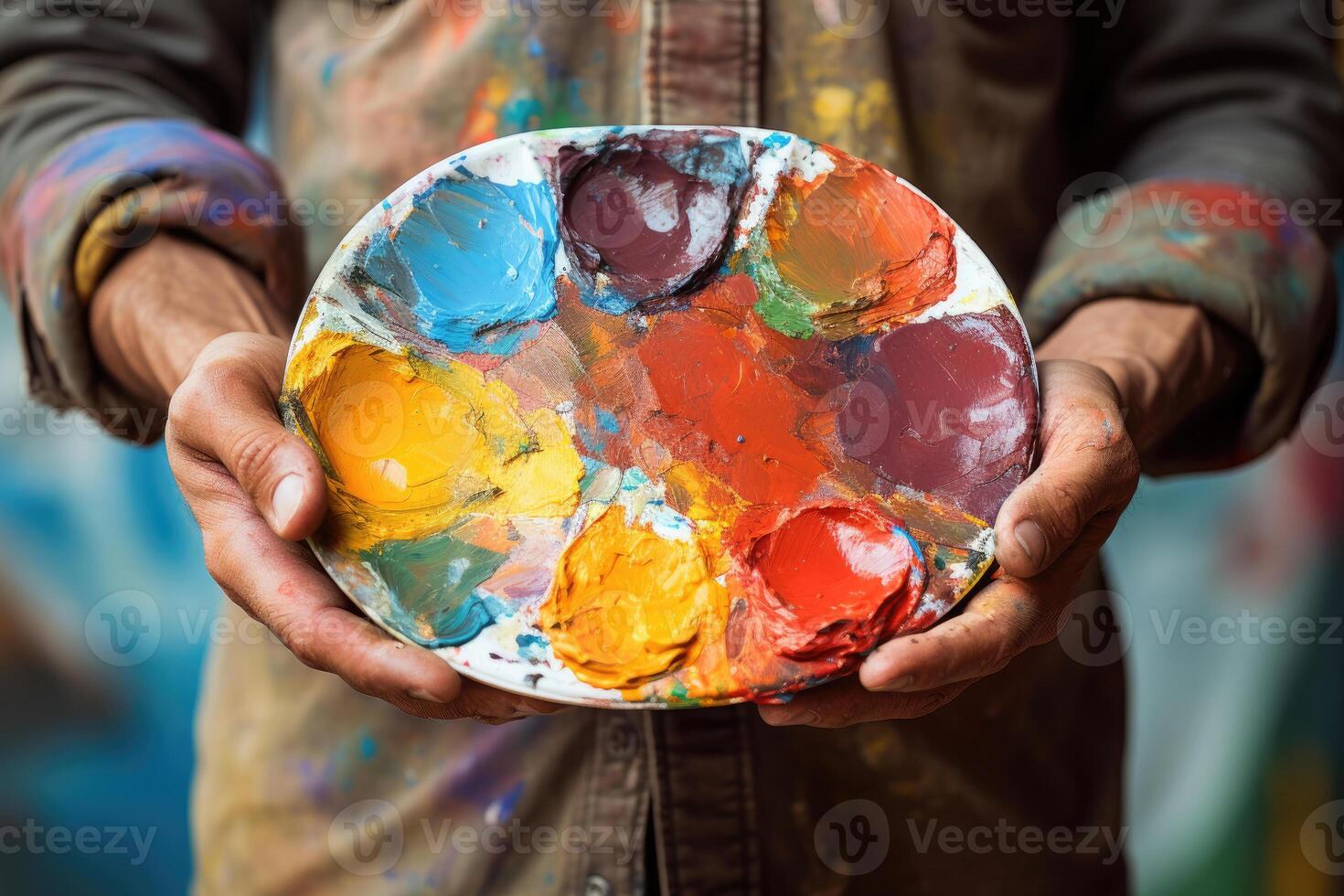 Artist with Palette photo