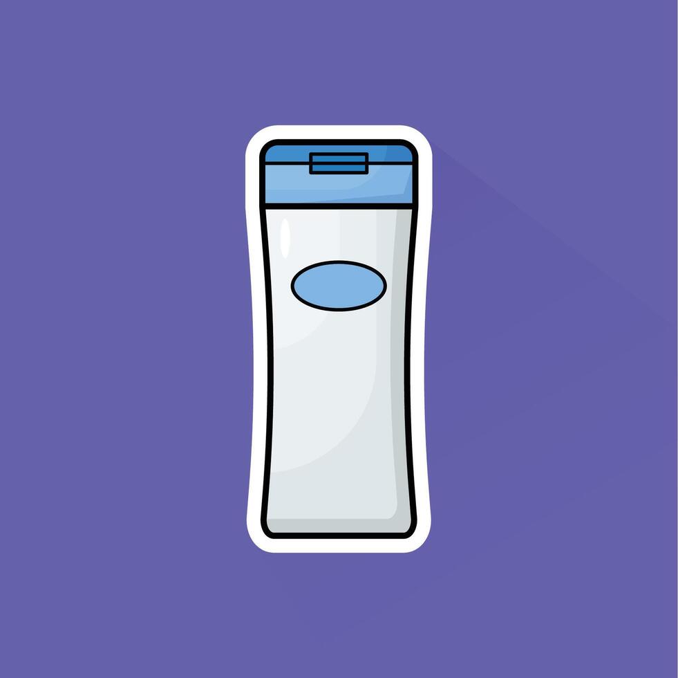 Illustration of Shampoo in Flat Design vector