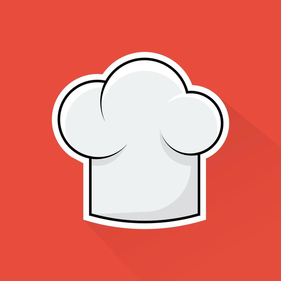 Illustration of Chef Hat in Flat Design vector