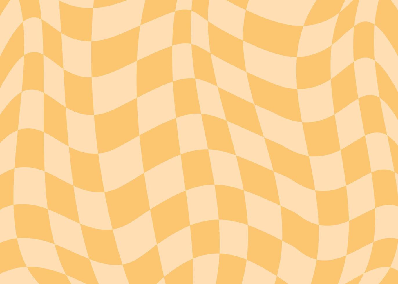 Distorted checkered pattern. Groovy retro hippie seamless pattern. Retro style psychedelic Trendy 70s style. Trippy checkerboard Vintage background. Distorted geometric pattern. Abstract monochrome. vector