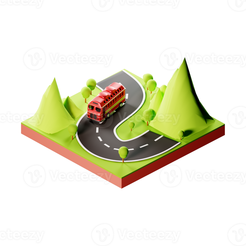 3D Illustration highway png