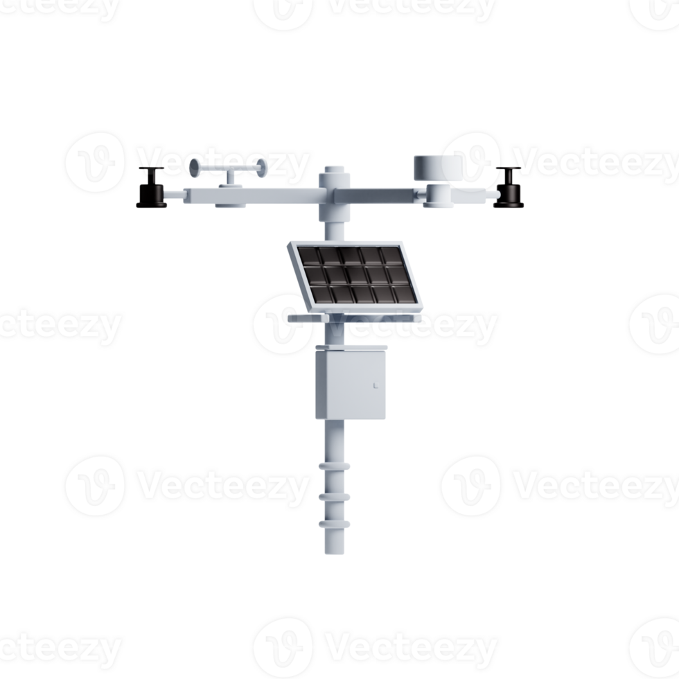 3D Illustration weather station png