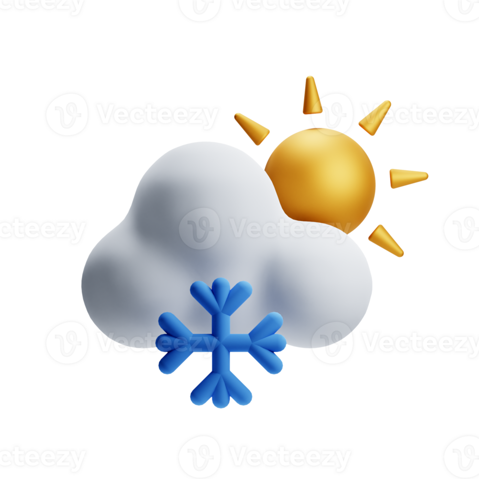 3D Illustration cold weather png