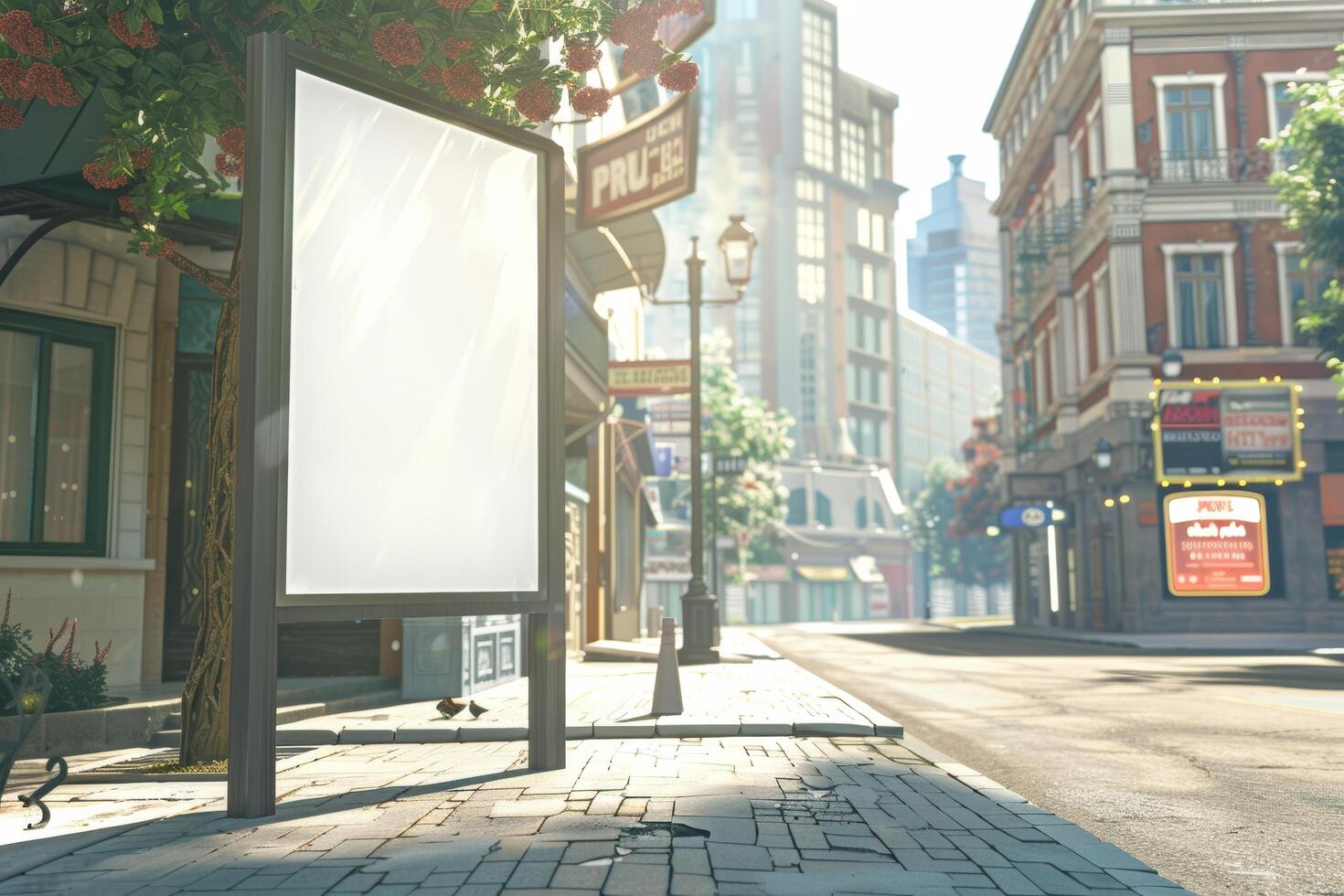 Blank street billboard poster photo