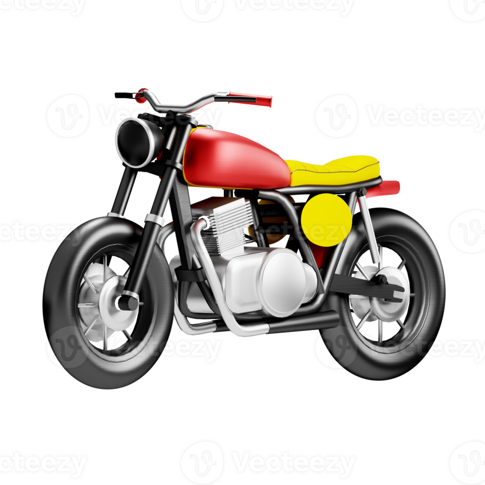3D Illustration motorcycle png