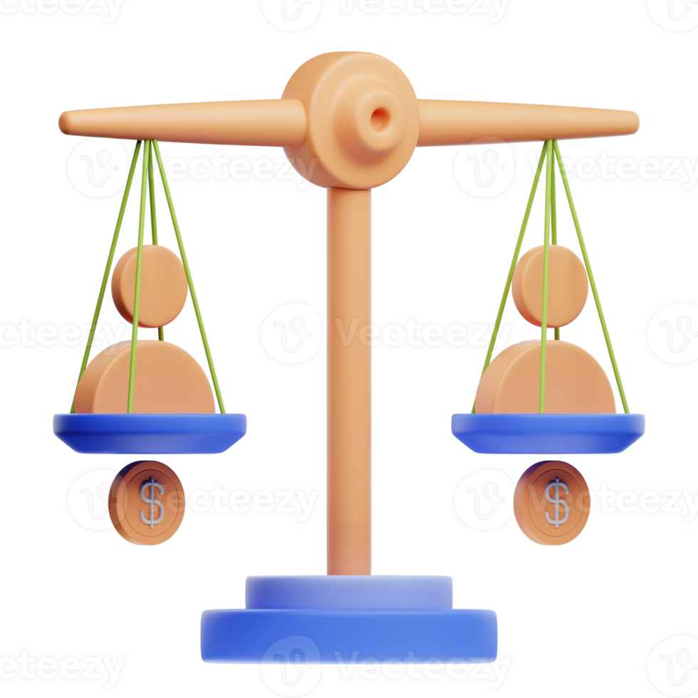 3D Illustration equity png