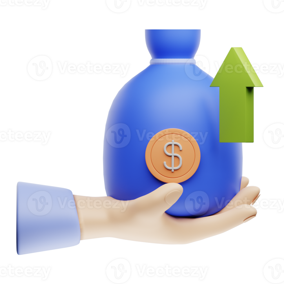 3D Illustration revenue png