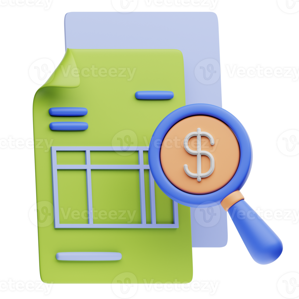 3D Illustration auditing png