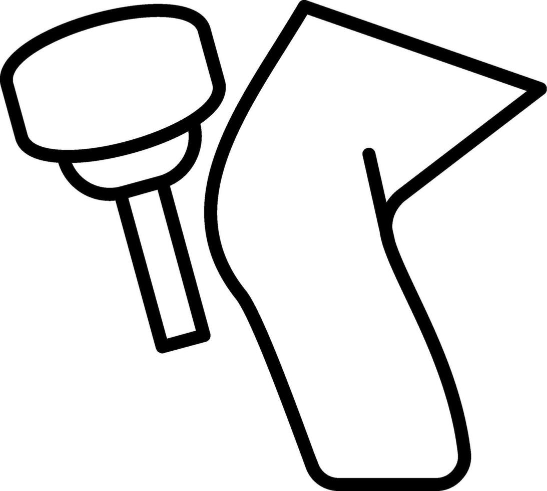Reflexes Line Icon vector