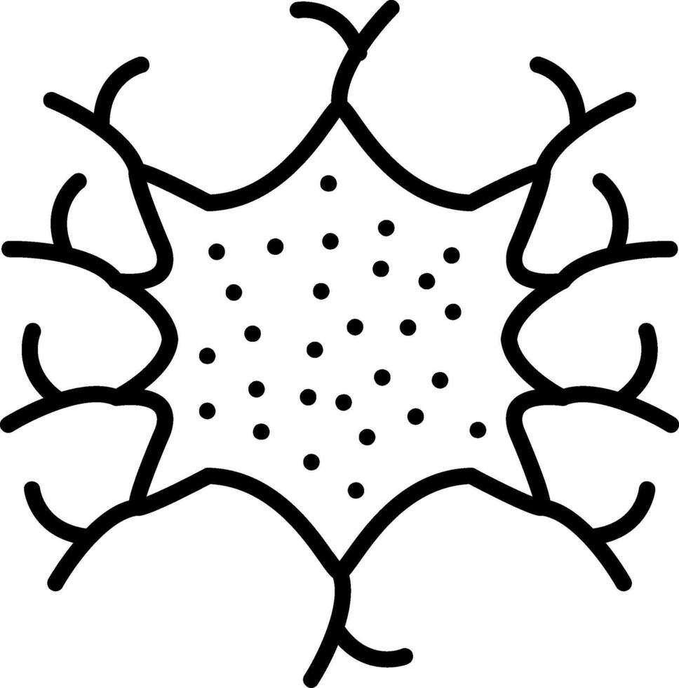 Microglia Line Icon vector