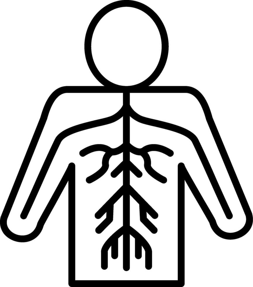 Nerves Line Icon vector