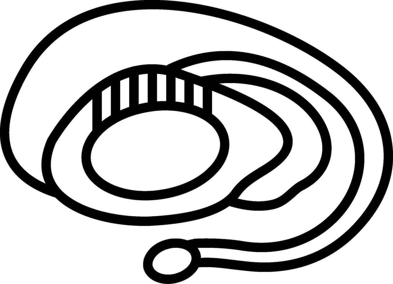 Basal Ganglia Line Icon vector