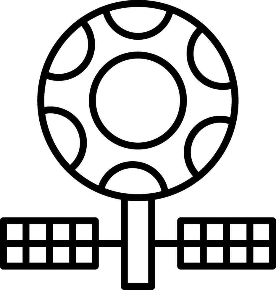 Satellite Line Icon vector