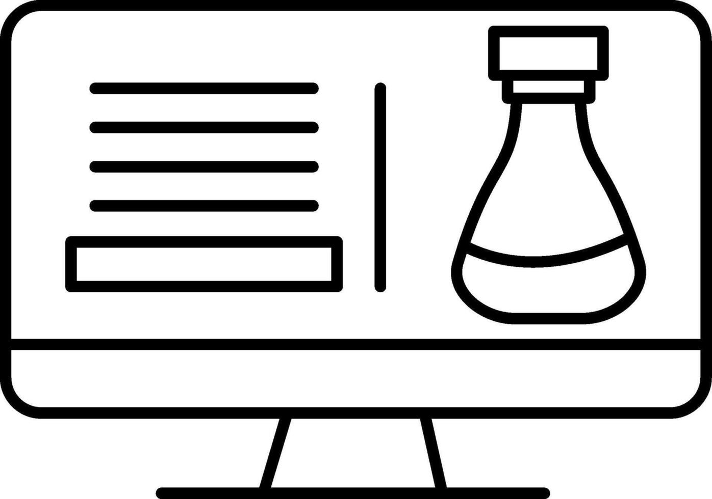 Science Class Line Icon vector