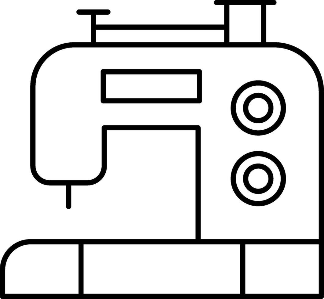 Sewing Machine Line Icon vector