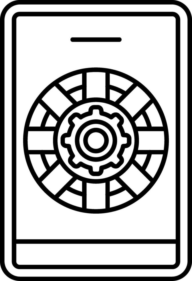 Phone Support Line Icon vector