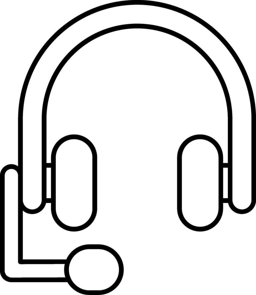 Headphones Line Icon vector
