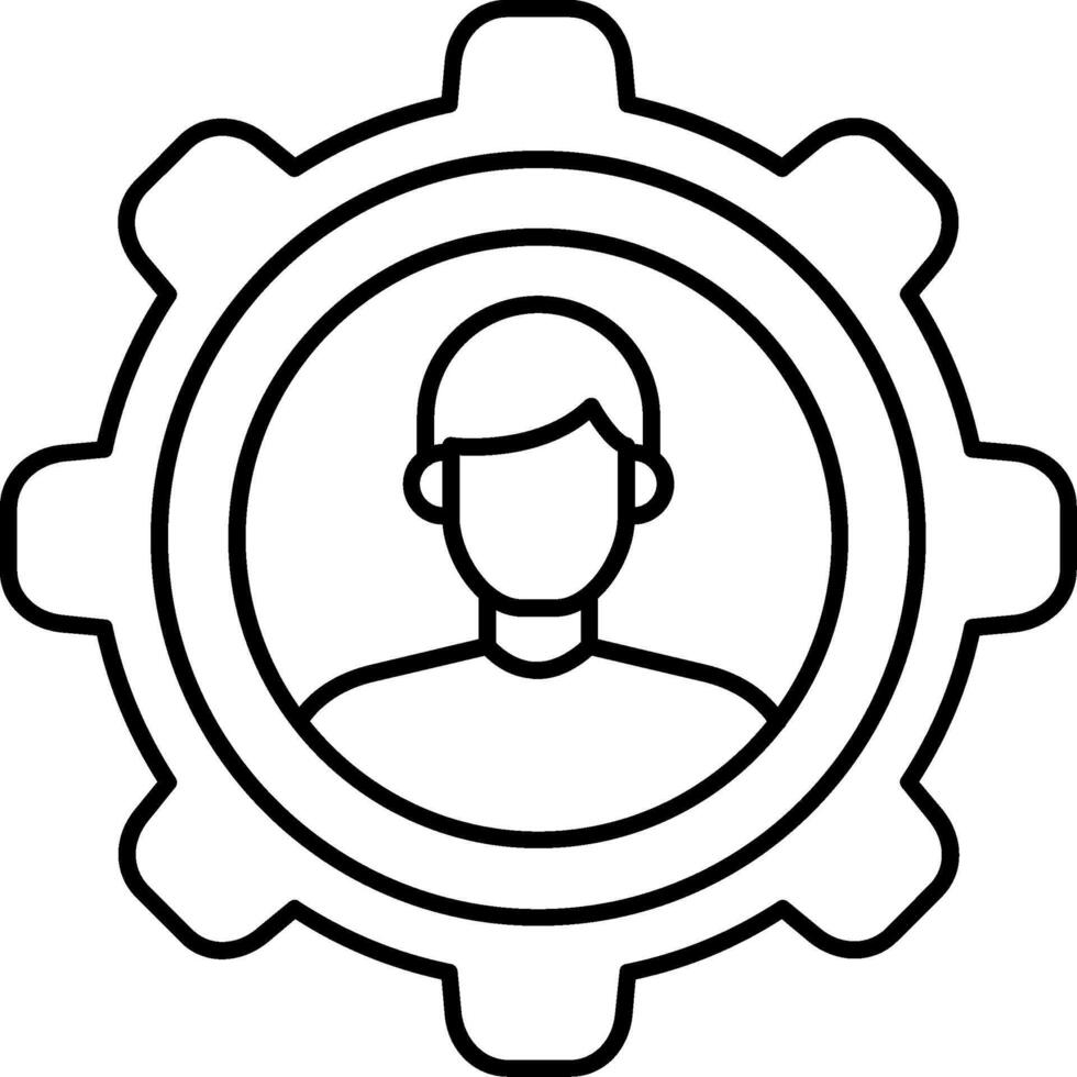 Customer Relationship Line Icon vector