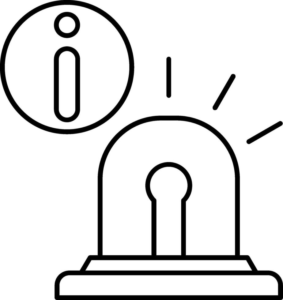 Emergency Information Line Icon vector