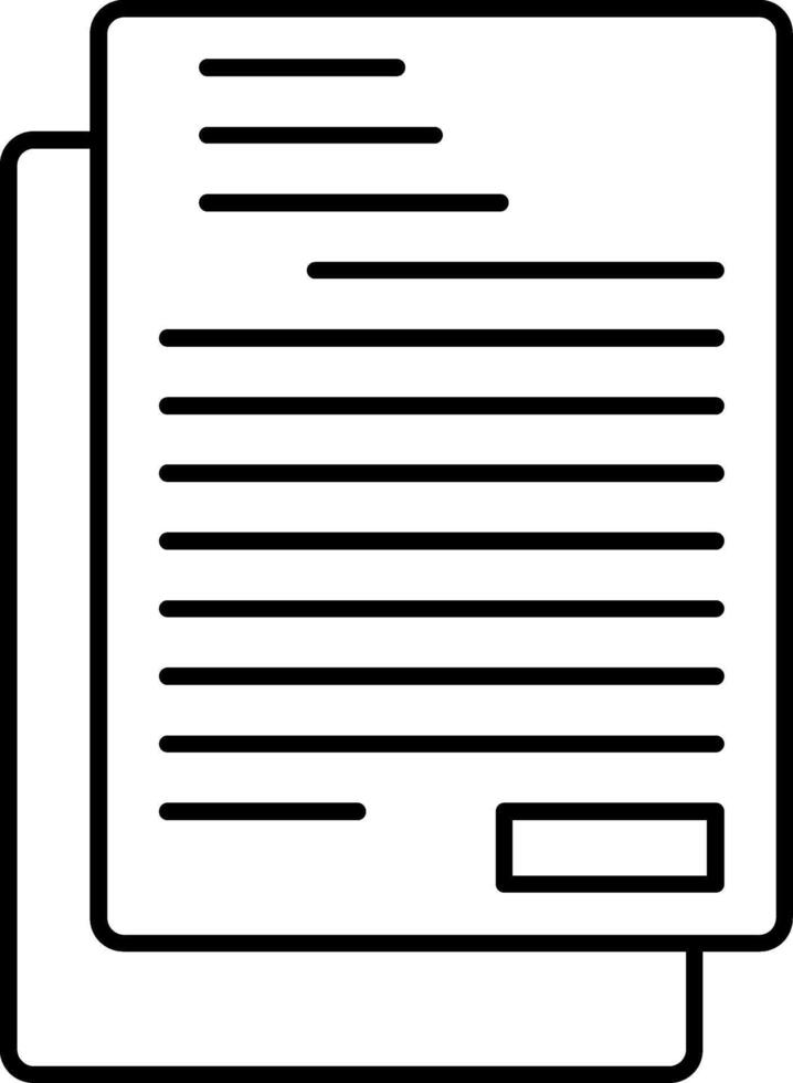 Letter Line Icon vector