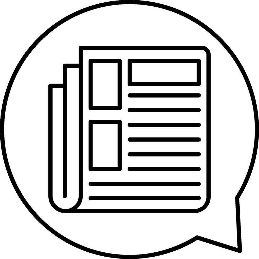 News Line Icon vector