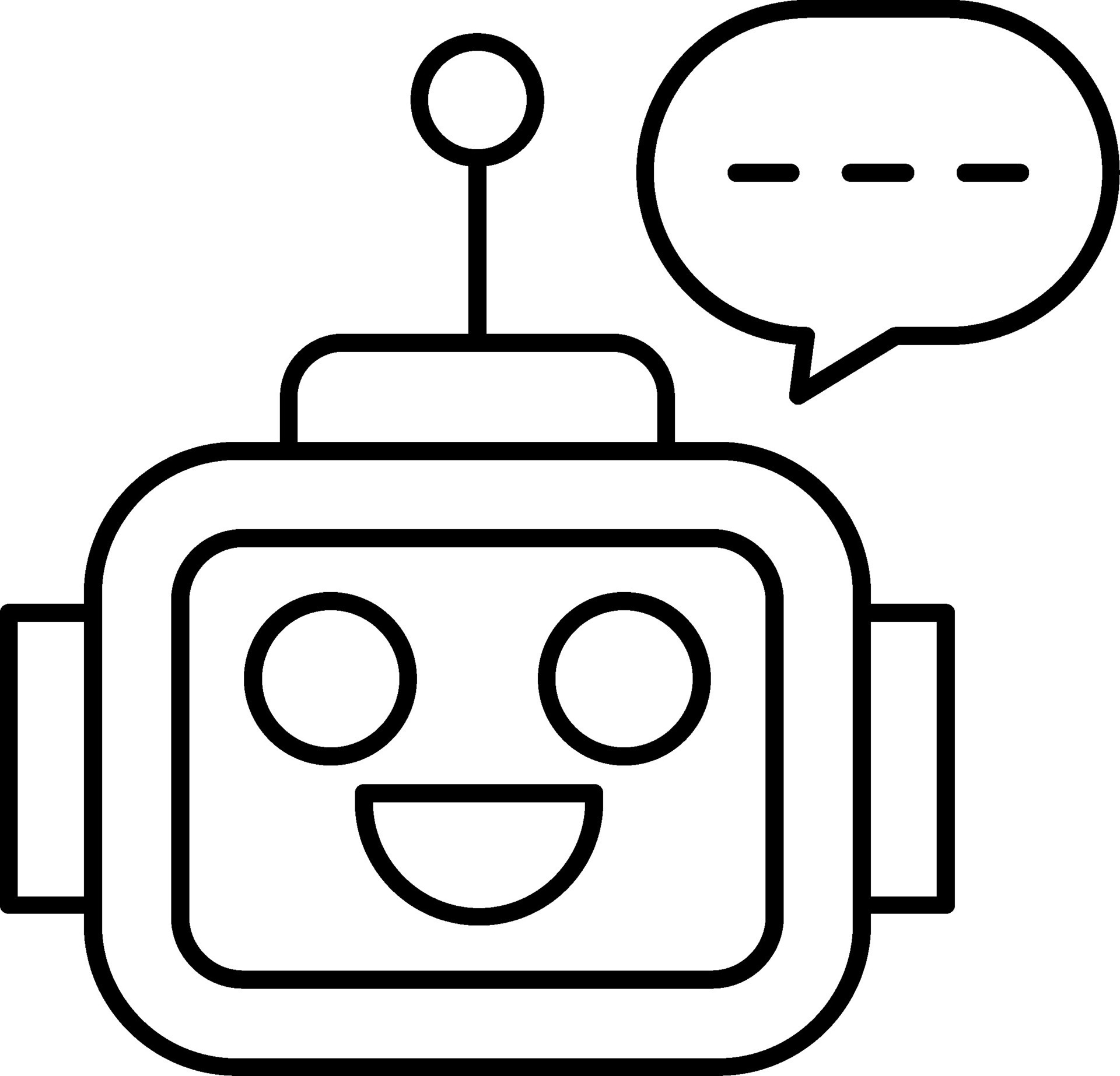 Ai Assistant Line Icon 47207205 Vector Art at Vecteezy