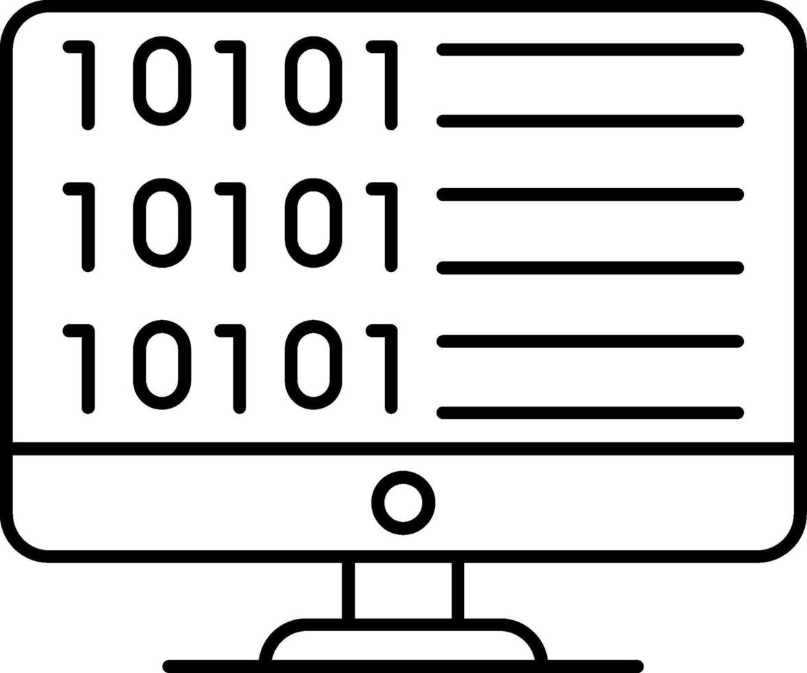 Code Line Icon vector