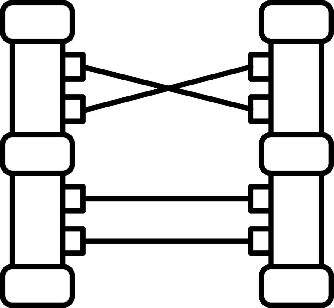 Laser Line Icon vector