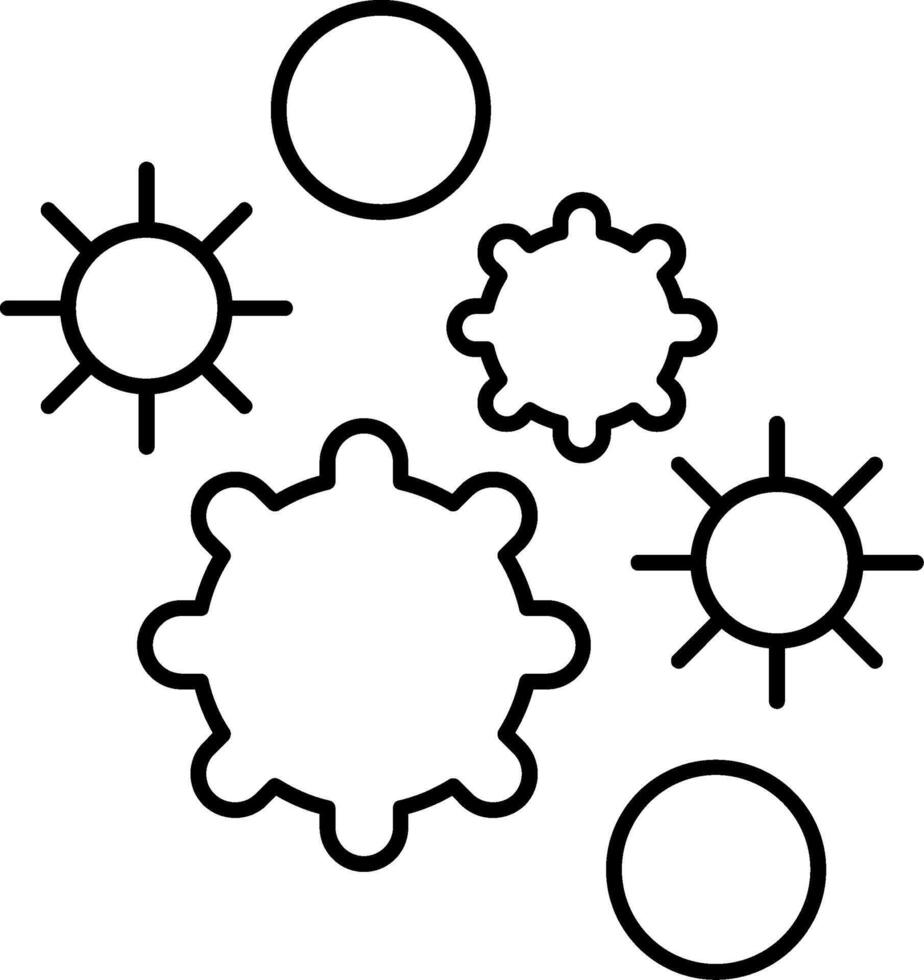 Allergen Line Icon vector
