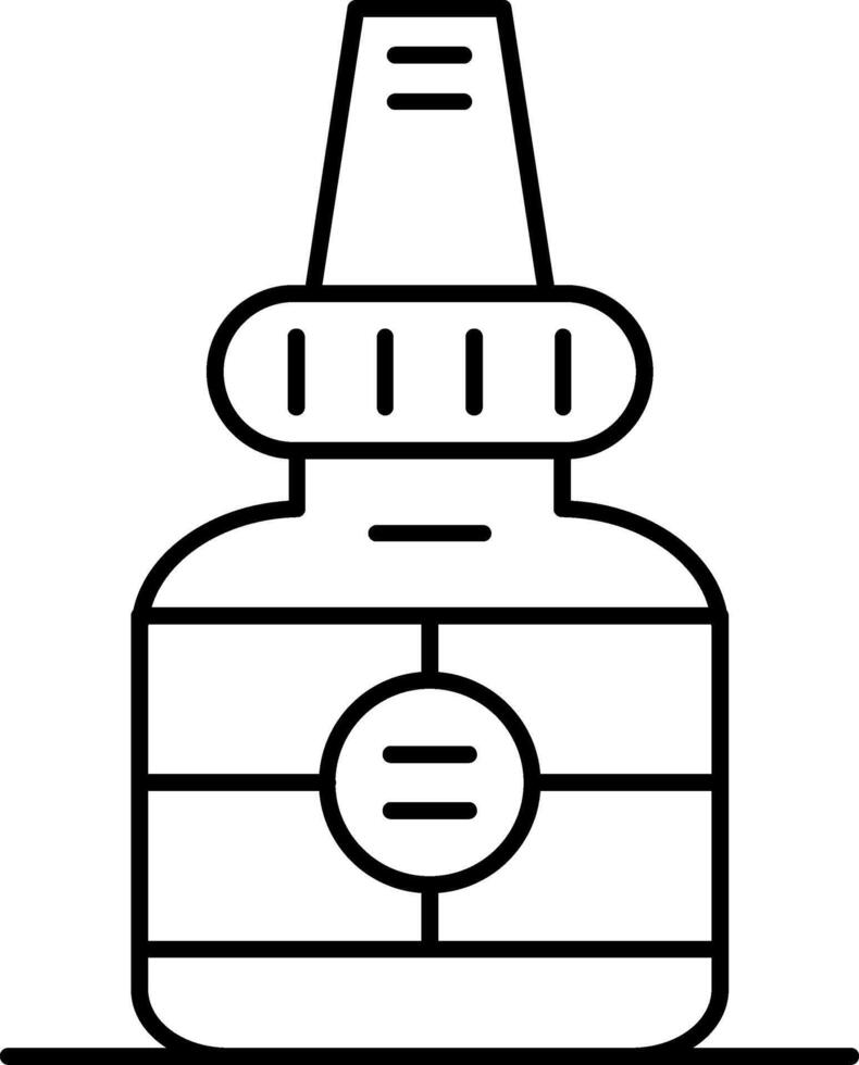 Nasal Line Icon vector