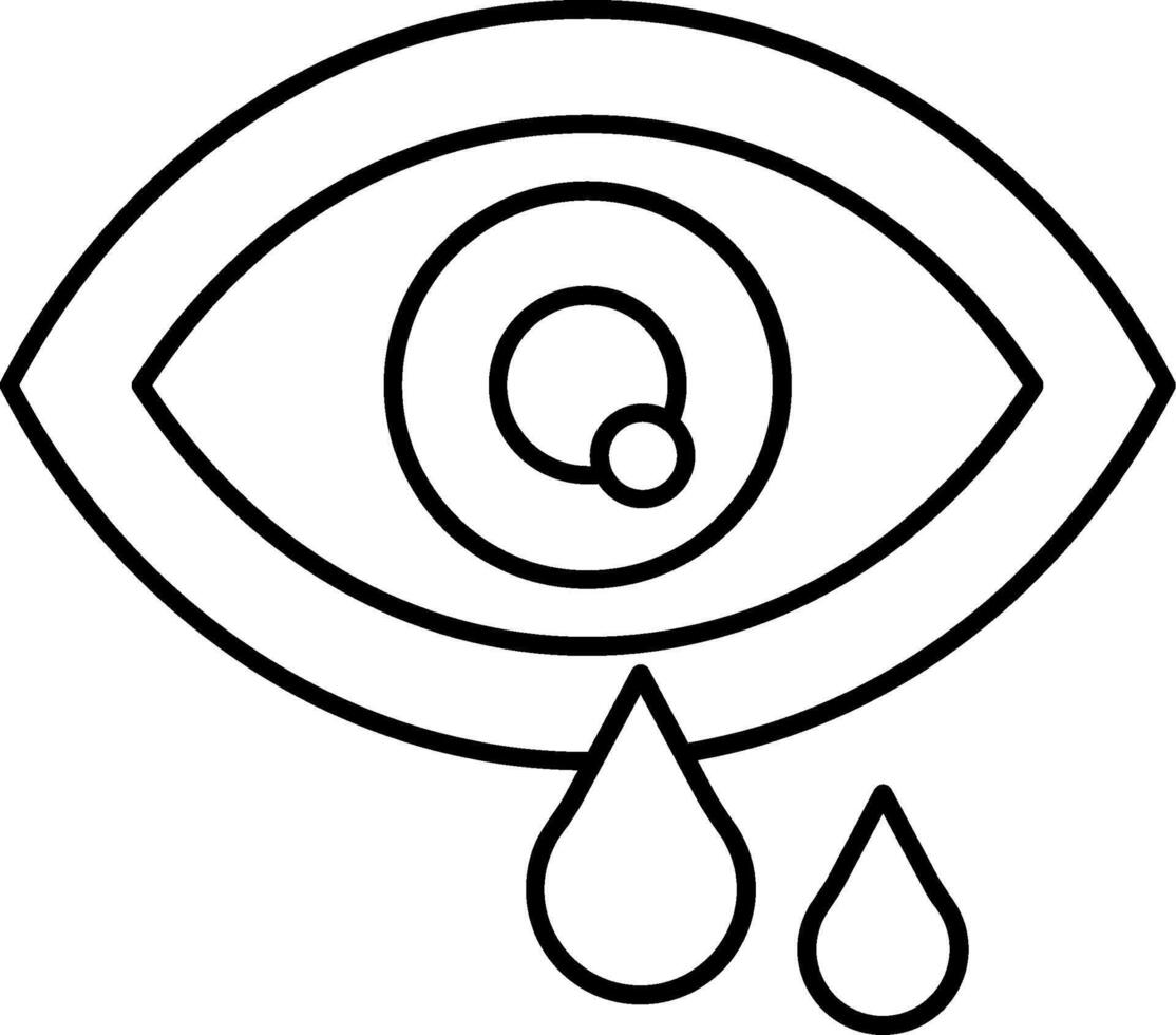 Eye Line Icon vector