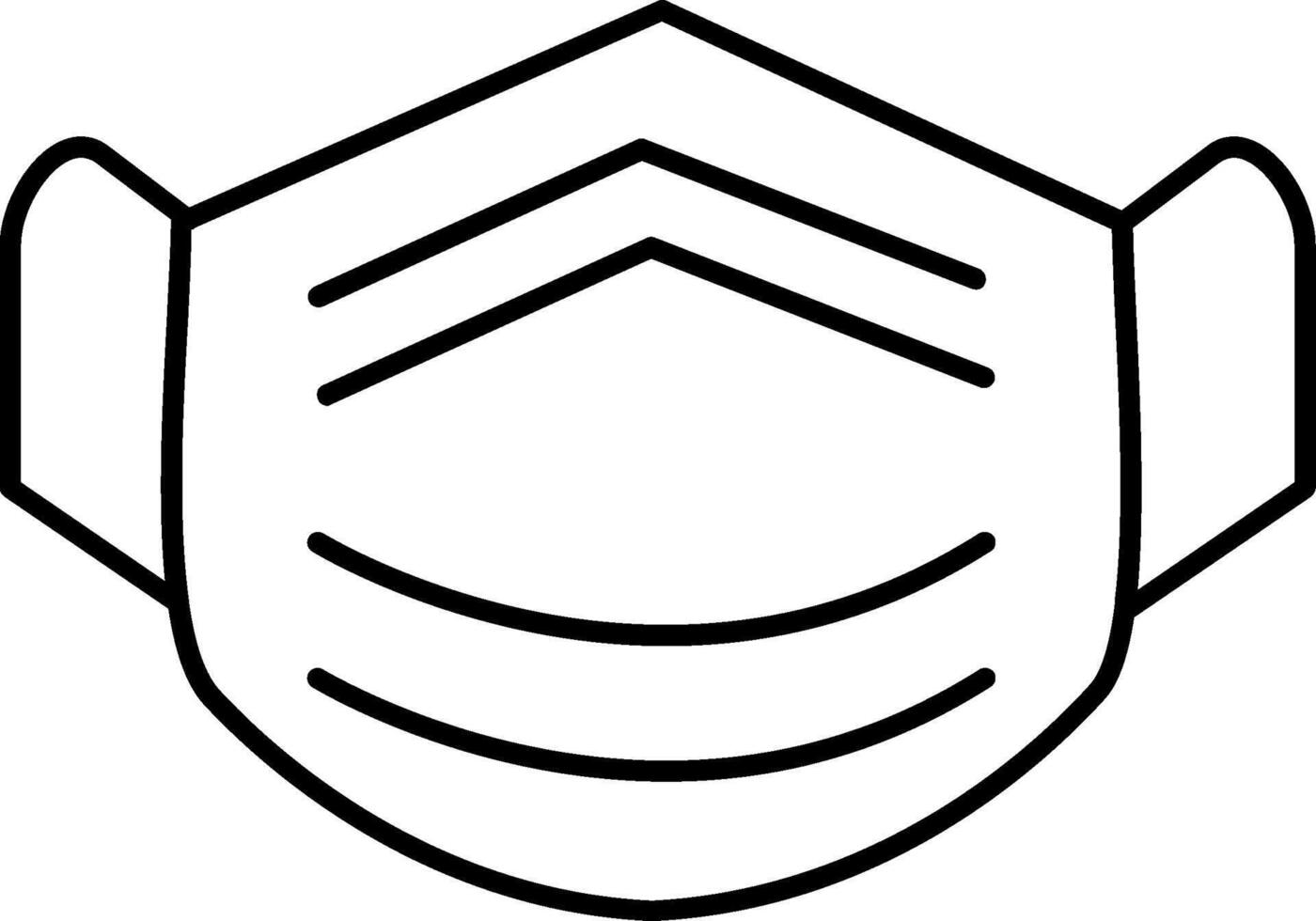 Mask Line Icon vector