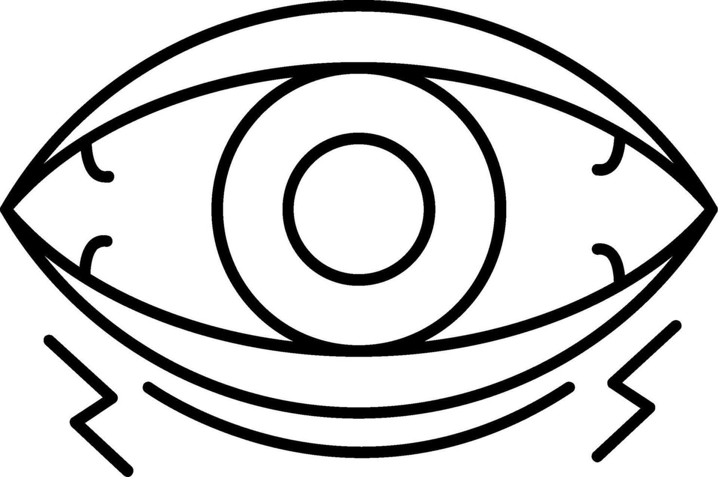 Eye Line Icon vector