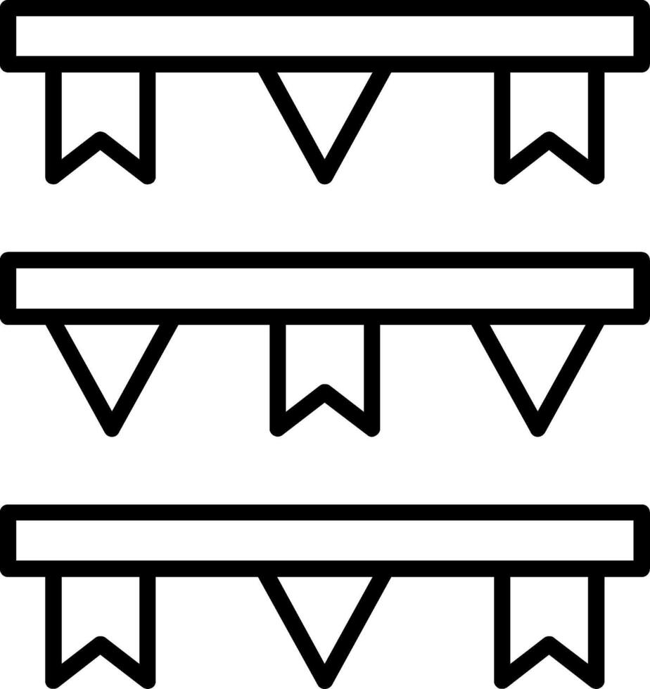 Garlands Line Icon vector