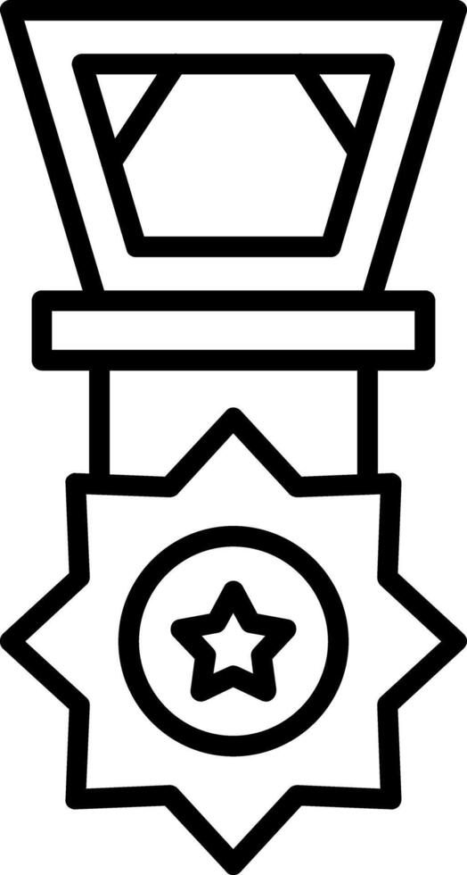 Medal Line Icon vector