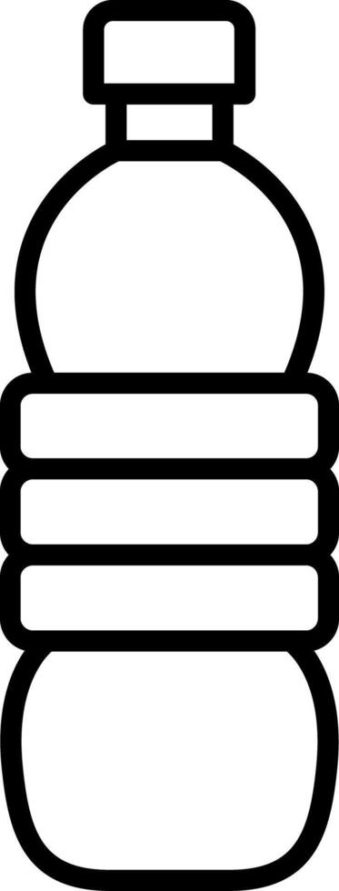 Water Bottle Line Icon vector