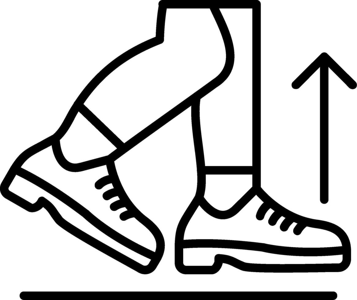 Hop Line Icon vector