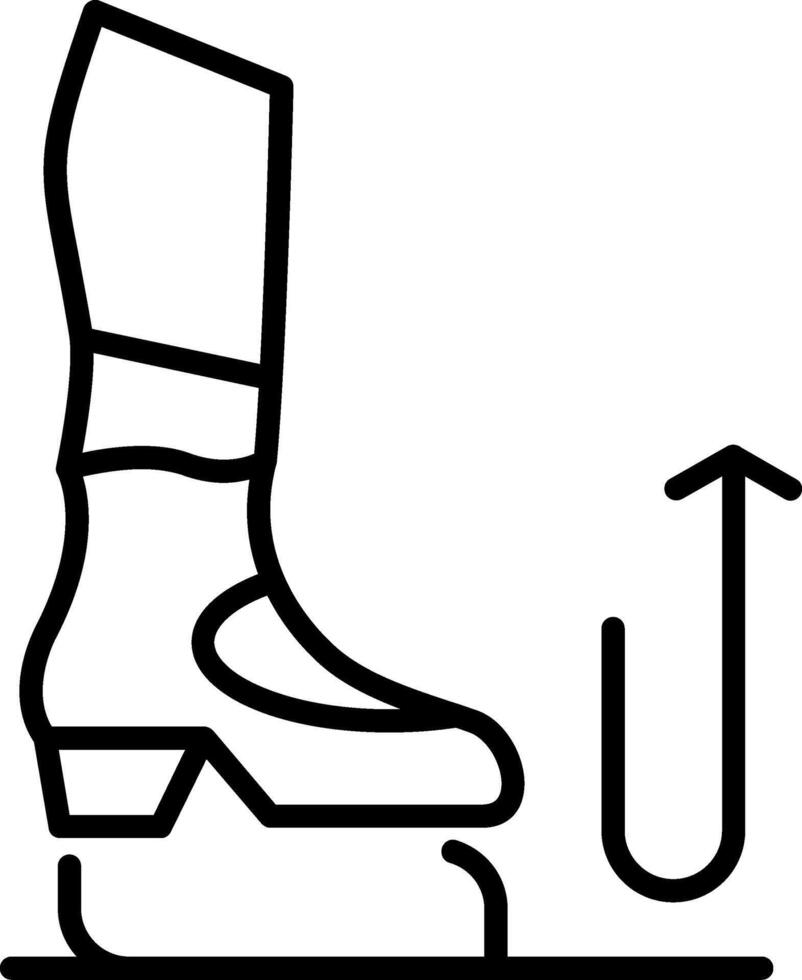Stomp Line Icon vector