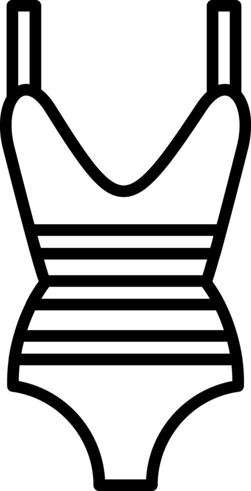 Leotard Line Icon vector